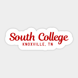 South College Knoxville Sticker